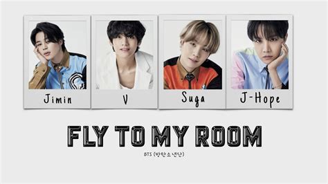 BTS 방탄소년단 Fly To My Room 내 방을 여행하는 법 Lyrics Color Coded YouTube