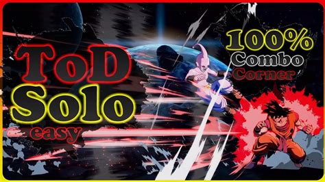 Dbfz Goku Base Tod 100 Combo Solo Corner Loop Youtube