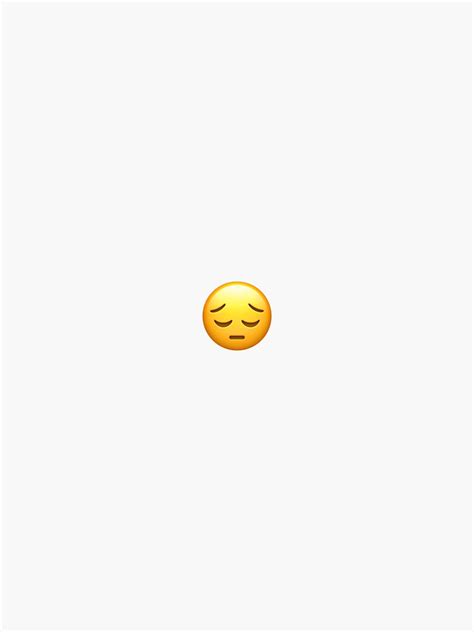 "Sad Upset Face EMOJI" Sticker for Sale by joemcl | Redbubble