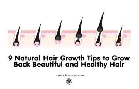 9 Natural Hair Growth Tips to Grow Back Beautiful and Healthy Hair