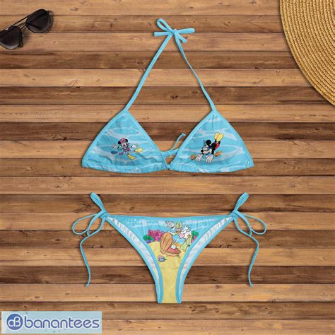 Disney Dive Mickey And Minnie Mousean Summer String Bikini Set Gift For Women Banantees