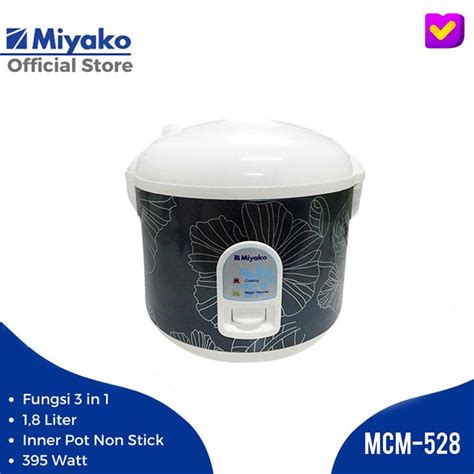 Rice Cooker Miyako MCM 528 TS Magic Penanak Nasi Warmer Plus