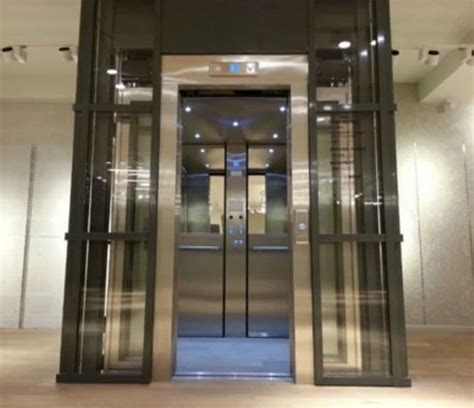 Stainless Steel Passenger Elevator Without Machine Room Capacity 12