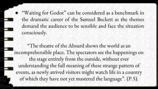 Characteristics of Absurd Theatre | PPT