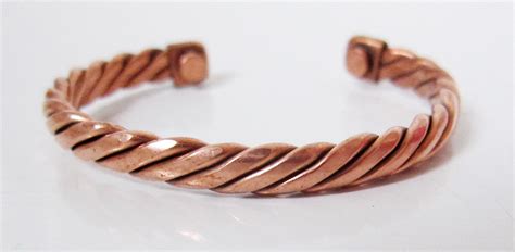 Magnetic And Non Magnetic Solid Copper Bracelets Bangle Pain Relief