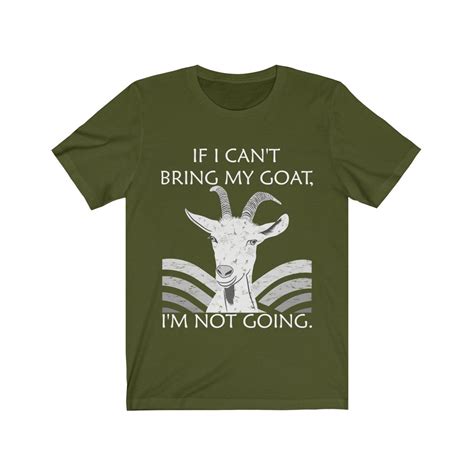 Funny Goat Shirts Goat Yoga If I Can T Bring My Goat Etsy