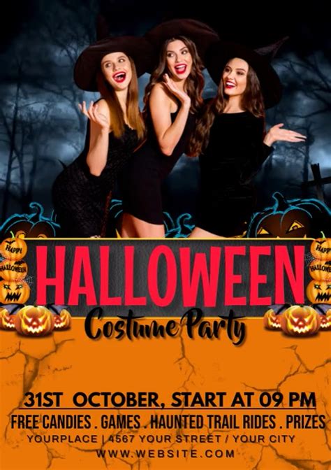 Halloween costume party Template | PosterMyWall