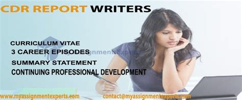 Get Professionals Experts To Help In Cdr Report Writing By My