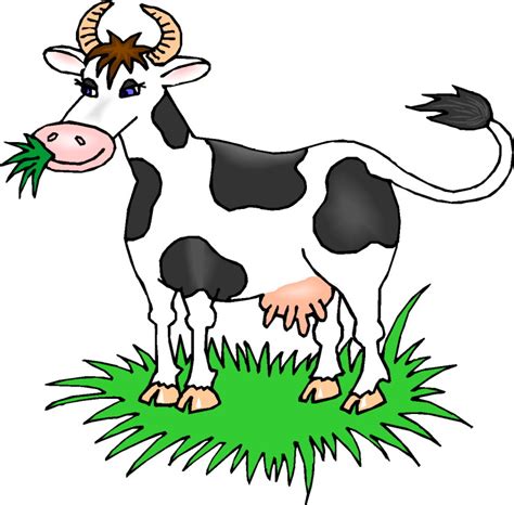 Cartoon Cow Eating - ClipArt Best