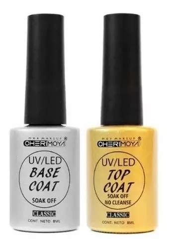 Base Top Coat Esmalte Permanente Cherimoya 8ml Cuotas sin interés