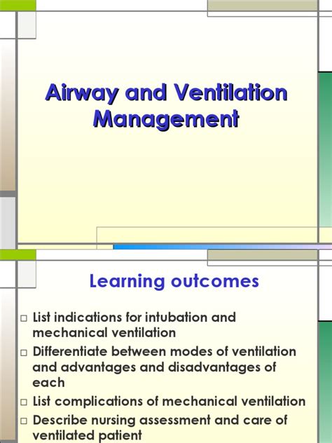 Airway And Ventilation Management Pdf Breathing Diseases And