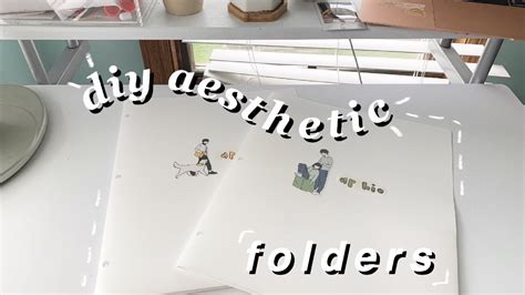 diy aesthetic folders (aesthetic school supplies 2020) - YouTube