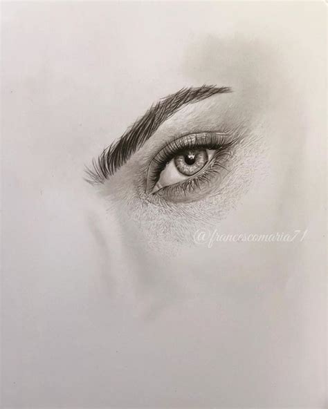 Sketch Of Girl Eyes