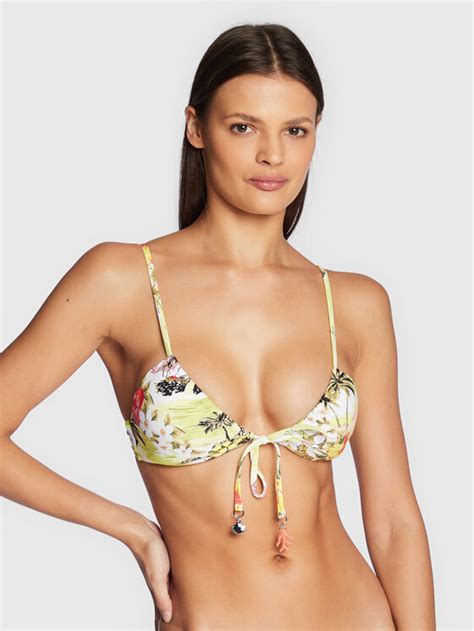 Seafolly Góra od bikini Coast To Coast 31393 913 Zielony Modivo pl