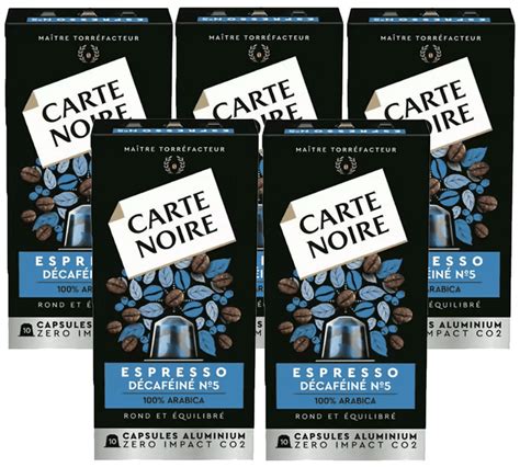 Carte Noire 50 Capsules Compatibles Nespresso® Décaféiné