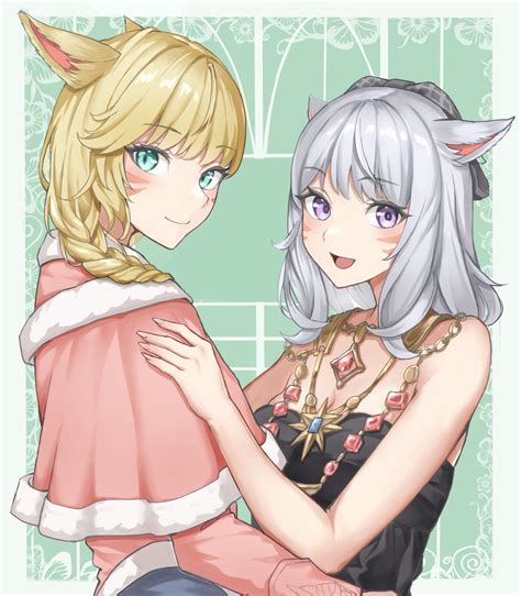 Ff14「みこ×みこ ミコッテ Ff14art Ff14イラスト 」 じぇいみーのイラスト