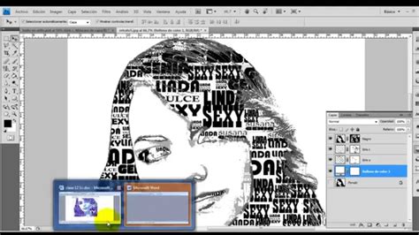 Photoshop Retrato Con Texto De Relleno YouTube