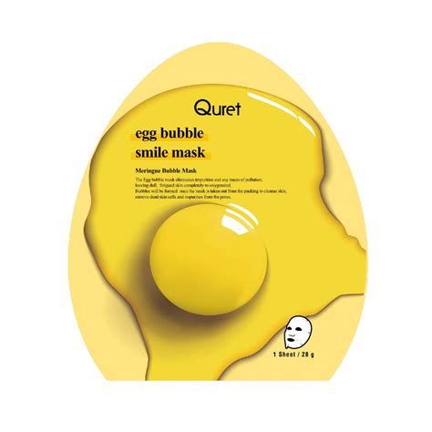 QURET Egg Bubble Smile Mask 28g – Shinfood
