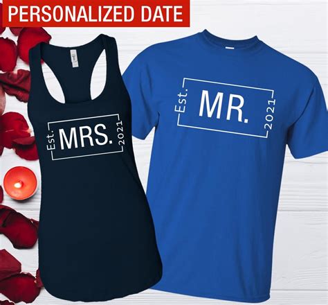 Mr And Mrs Shirts Husband And Wife Shirts Mr Mrs Shirts Etsy Mrs