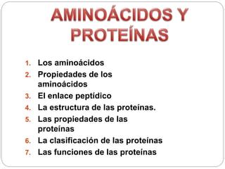 Aminoácidos y Proteínas