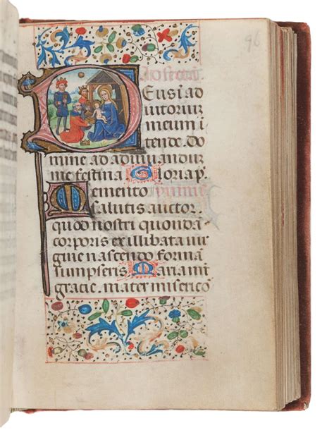 Bid Now Illuminated Manuscripts Book Of Hours Use Of Rome In