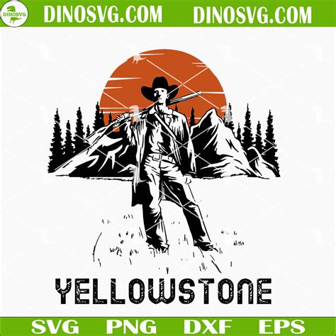 Yellowstone Svg Montana Cowboy Svg Dutton Ranch Svg Dinosvg