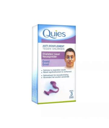 Quies Anti Ronflement Dilatateur Nasal Grand Anti Ronflement Quies