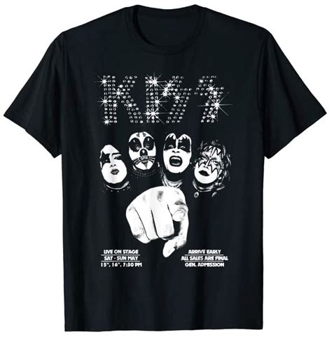 Kiss We Want You T Shirt Rock Band T Shirts Kiss Store