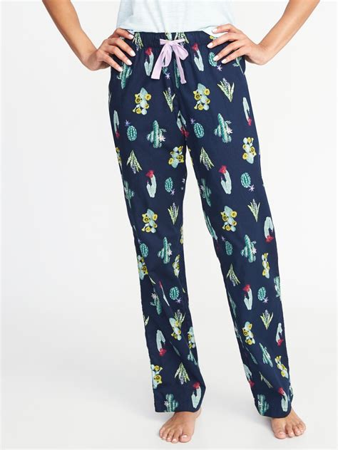 Patterned Poplin Sleep Pants For Women Old Navy Pants For Women