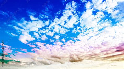 Sky and clouds beautiful summer Stock Photo | Adobe Stock