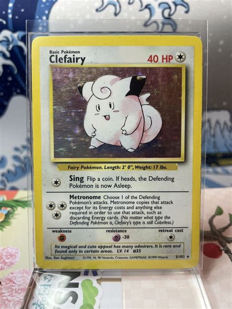 Pok Mon Tcg Clefairy Base Set Holo Rare Ebay