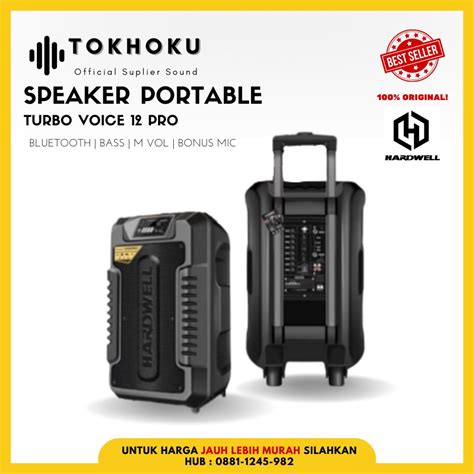 Jual Speaker Portable Karoke Bluetooth Hardwell Turbovoice Pro