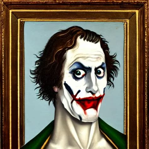 A Renaissance Style Portrait Painting Of The Joker Stable Diffusion