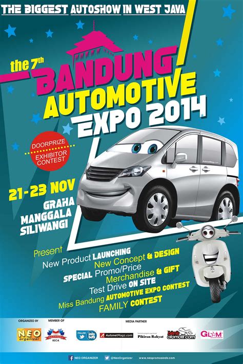 Desain Poster Bandung Automotive Expo 2014 Indonesia Pameran Otomotif