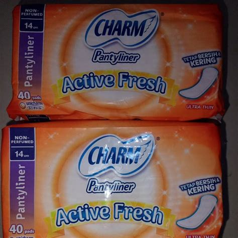 Jual Charm Pantyliner Active Fresh Shopee Indonesia