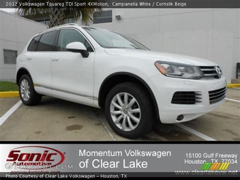 Campanella White 2012 Volkswagen Touareg TDI Sport 4XMotion