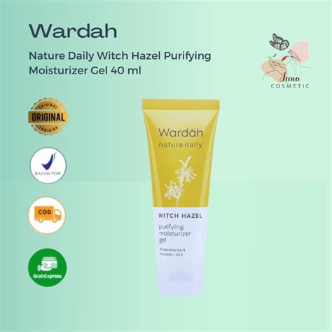 Jual Wardah Nature Daily Witch Hazel Purifying Moisturizer Gel 40 Ml