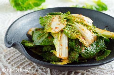 Fresh Kimchi Salad With Spring Cabbage Bomdong Geotjeori Kimchimari