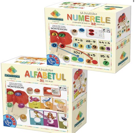 Joc Educativ Montessori Invatam Alfabetul Numerele D Toys