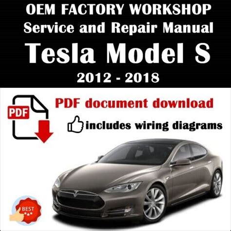 Service Repair Workshop Manual For Tesla Model S 2012 2013 2014 2015