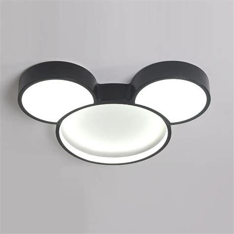 Mickey Mouse Led Ceiling Light Dimmable For Kids Bedroom Holiday