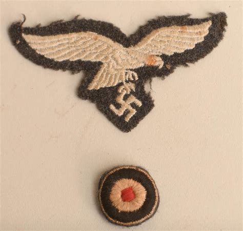 Regimentals GERMAN WWII LUFTWAFFE CAP EAGLE AND COCKADE SET