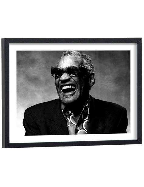 Tableau Ray Charles Affiche Noir Et Blanc Musique