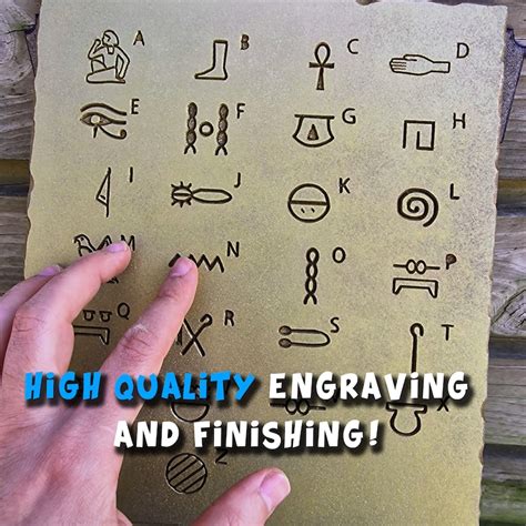 SECRET MESSAGE HIEROGLYPHICS Golden Tablets | Escape Room Puzzle Game ...