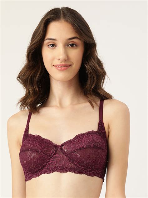 Buy Dressberry Floral Non Padded T Shirt Lace Bra Bra For Women 21122020 Myntra