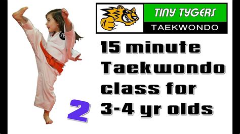 15 Minute Taekwondo Workout For 3 4yr Olds No 2 YouTube