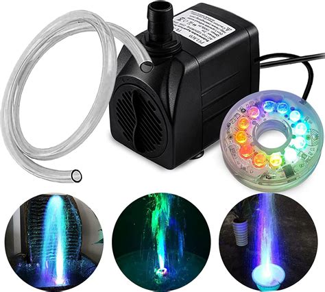 Amazon Pulaco Watt Gph Submersible Fountain Pump Wiht Led