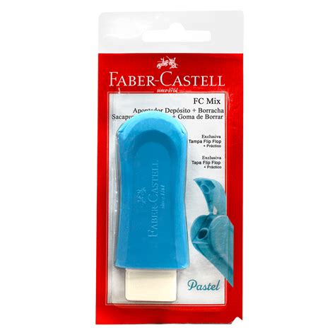 Borrador Sacapunta Faber Castell Con Deposito Color Pastel Comsucre