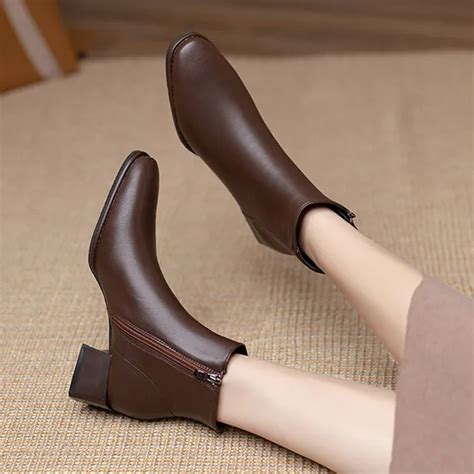 Brown Winter Ankle Boots Atelier Yuwa Ciao Jp