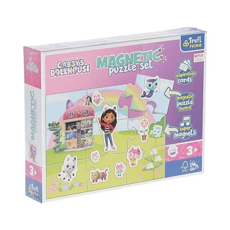 Trefl Primo Magnetic Puzzle Set Gabbys Dollhouse Découvrez Le